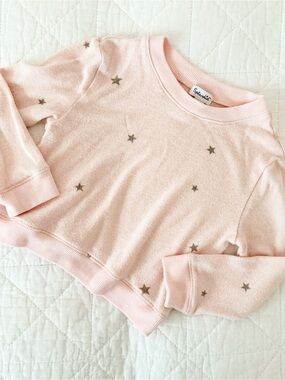 Splendid Soft Blush Crewneck Pullover Sweatshirt 3T